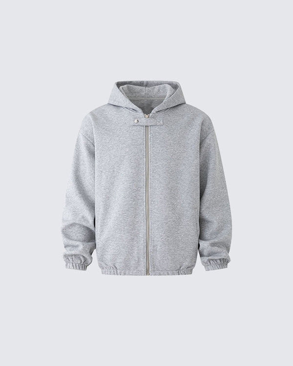 American Simple Loose Fit Hooded Sweatshirt
