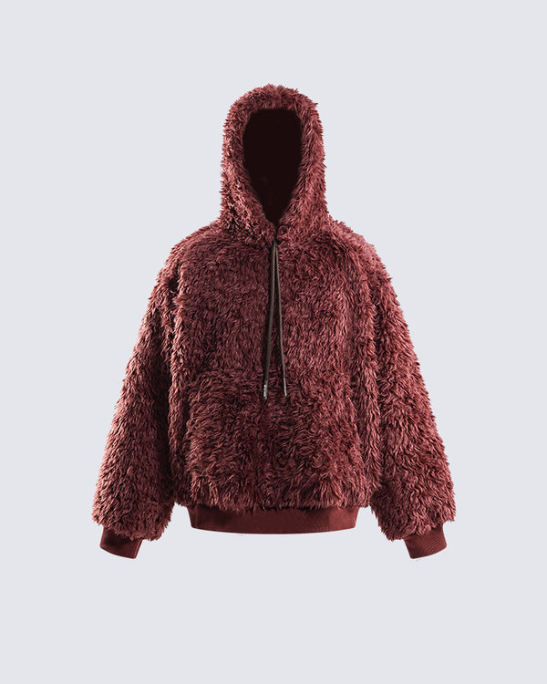 Faux Sherpa Hoodie