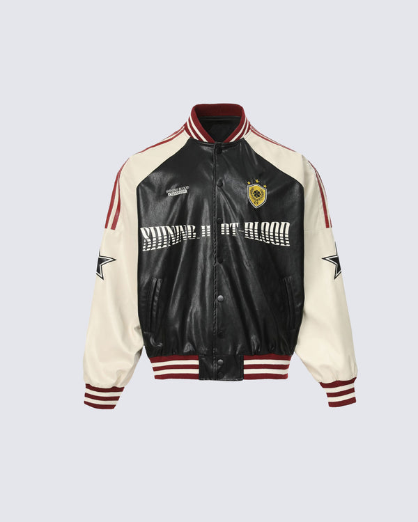 Retro Colorblock 90 Baseball Jacket