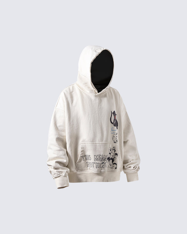 Autumn Winter Graphic Hooded Sweatshirt