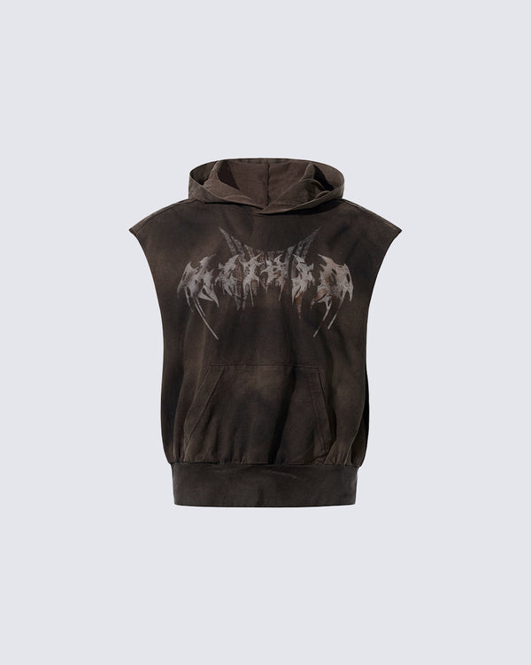 KIIKIO Wasteland Cropped Hooded Vest