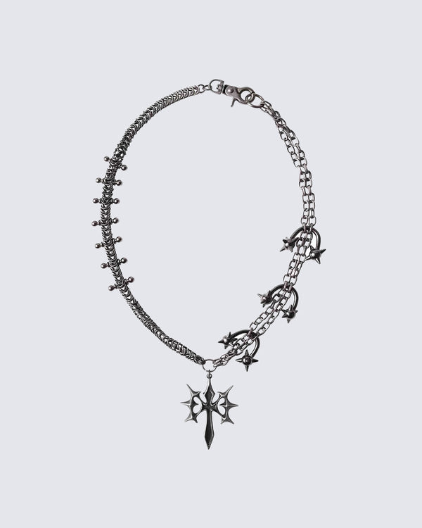 Punk Gothic Subcultural Vintage Cross Necklace