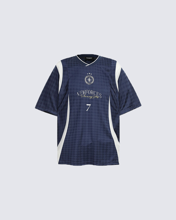Retro Style Soccer Jersey Shirt - No.7 Emblem