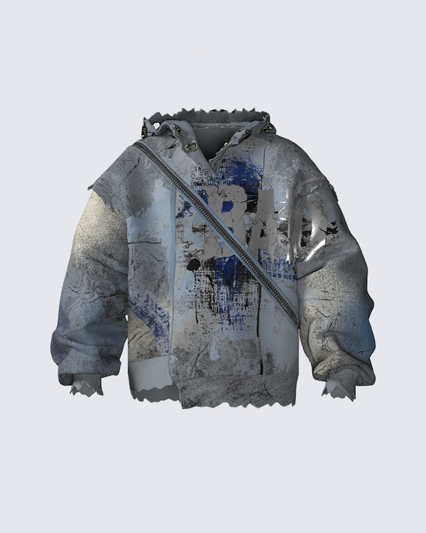 Futuristic Surreal Oversized Hoodie