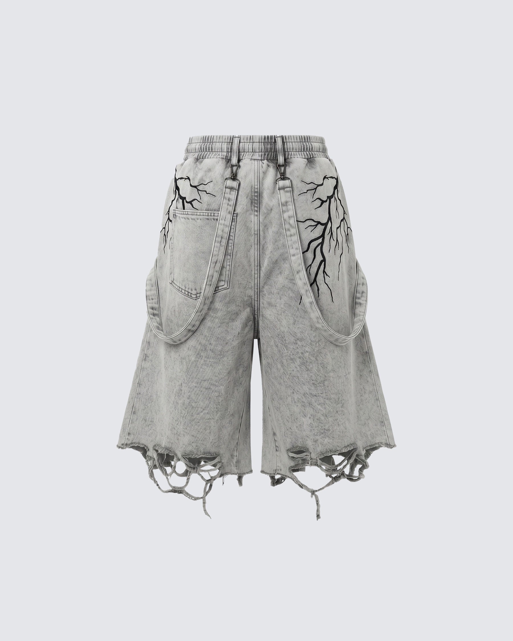 LIGHTNING Series | New Strap Wide-Leg Shorts – KIIKIO